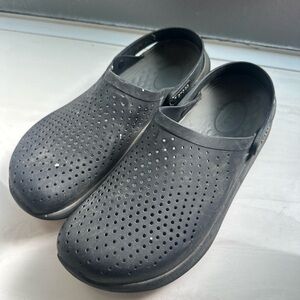 CROCS Men's Black Perforated Slip-Ons